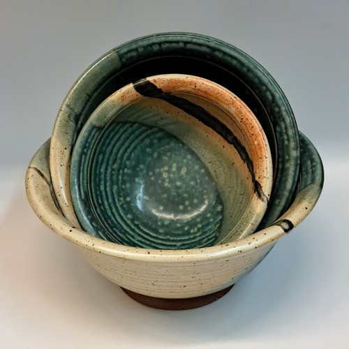 Click to view detail for #240728 Nesting Bowls, 3 Pc Set $55